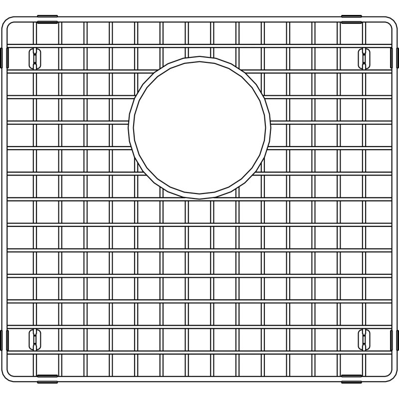Grille d'évier 15 po x 14 po Precis
