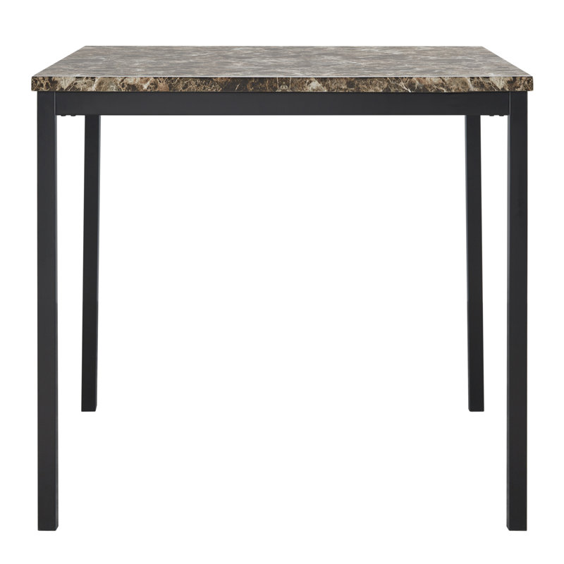Mizell 4 - Person Faux Marble Top Four Leg Dining Set