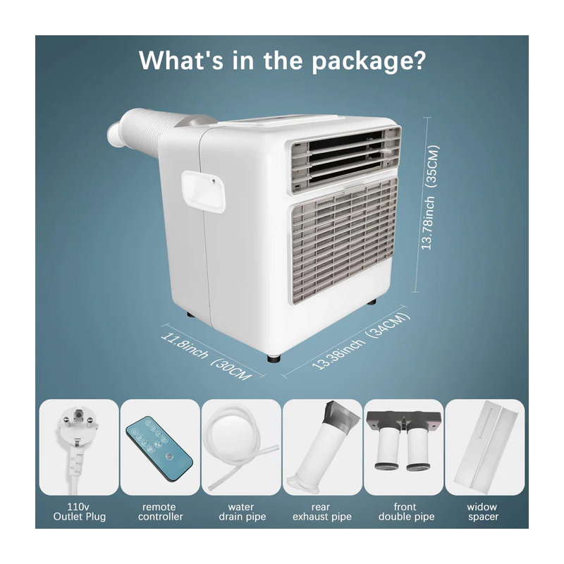 Karinear Tent Air Conditioner Portable Air Conditioner 3300BTU White 3-in-1 Portable Fan & Dehumidifier