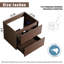 Lavabo de salle de bain 24 po, armoire de rangement flottante montée en contreplaqué 24 po (robinet Whitout, Darin)