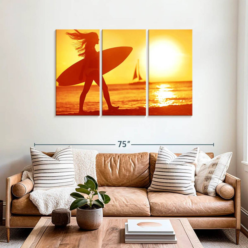 Senne Hot Summer Surfer, 36" H x 57" W