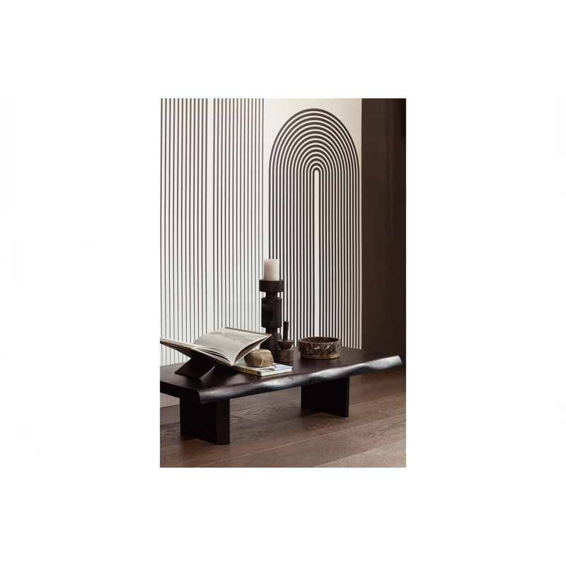 Amiyla Solid Wood Double Pedestal Coffee Table