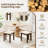 Wooden Dining Chair with Rubber Wood Leg Padded Wide Seat & Back for Home-593390552