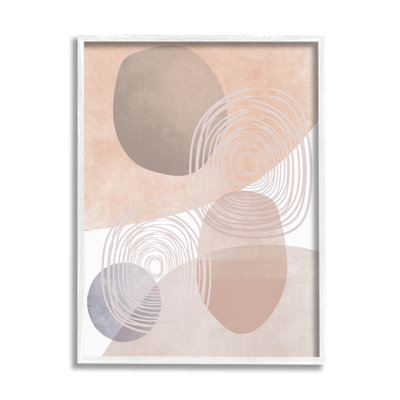 «Spiraled Pastel Round Shapes», art de la giclée encadrée par Lil 'Rue