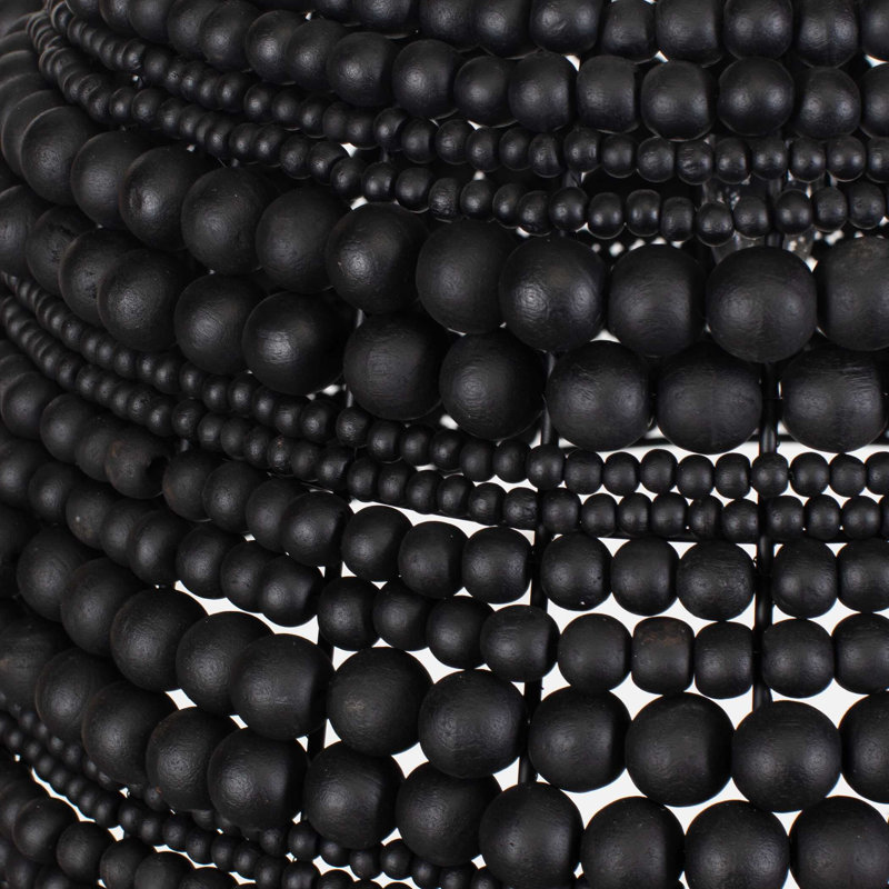  Persephone Black Bead 1 Light Pendant