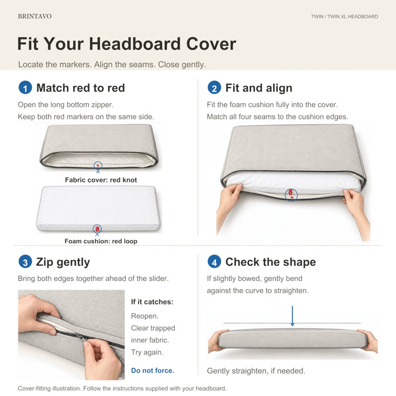 Coussin de tête de lit rembourré autoportant pour lit simple et simple XL, gris