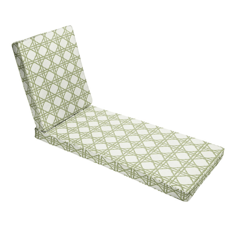 Outdoor 3'' Chaise Lounge Seat / Back Cushion, 25" W x 79" D