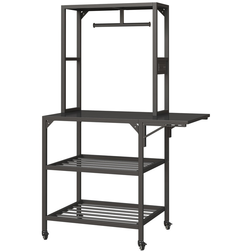 Heavy Duty 3d Printer Stand With Filament Storage Rack, T-shaped Spools Holder Rack With Wheels,d Printer Workbench For 3d Printing Studio