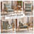 2Pcs Chenille Accent Chair Armchair With Pillow-1175849210