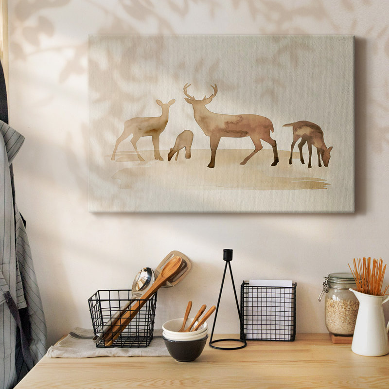 Toile tendue Whitetail Herd I-Gallery, H 32 po x l 48 po