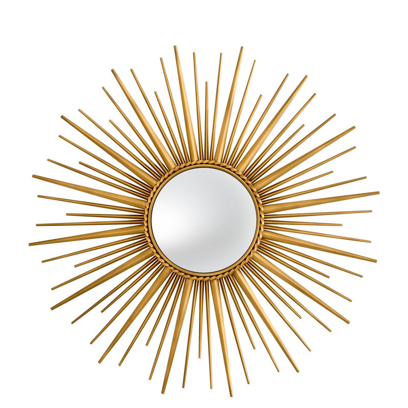 Helios Convex Metal Wall Mirror