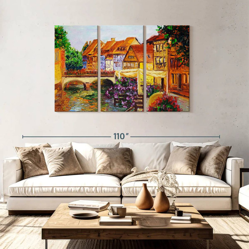 Rorry Old Venice Scenery, 48" H x 74" W