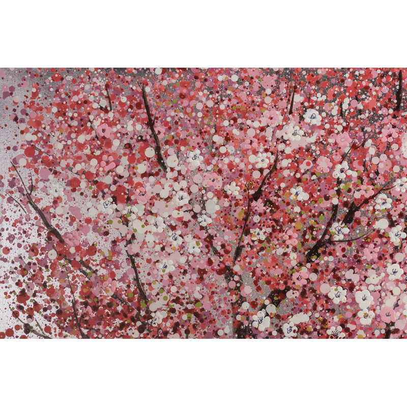 Hand -painted Cherry Blossom Magic Acrylic Painting
