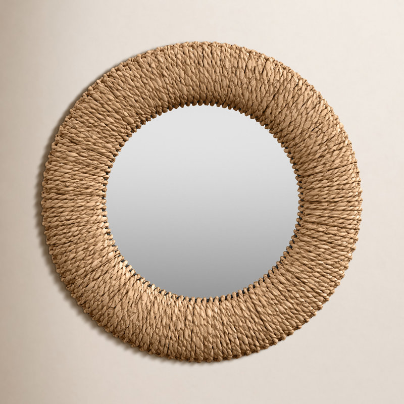 Cal Rattan wall mirror