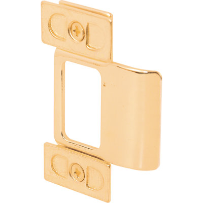 Prime-Line 2-1/8 in. Stamped Steel Plated Adjustable Strike (Single Pack)