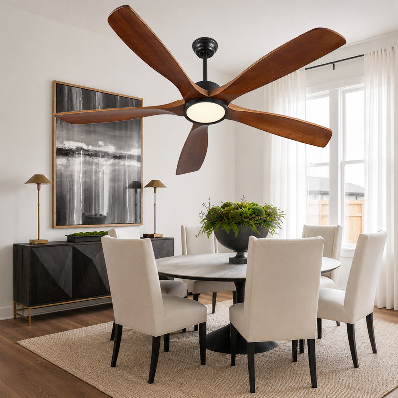 72-Inch wood Ceiling Fan with light