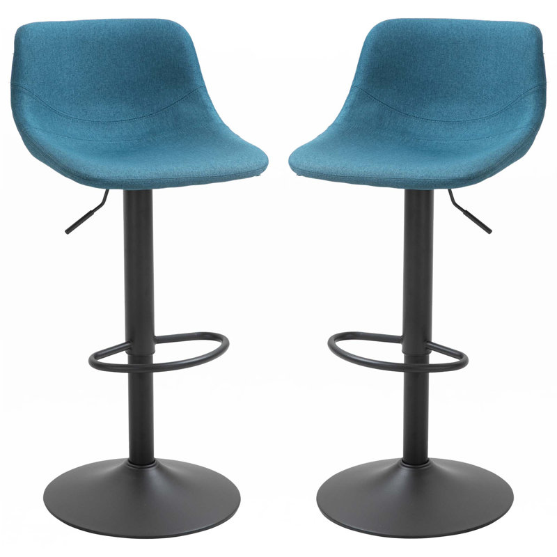 Adjustable Bar Stools,Swivel Bar Height Chairs Barstools Padded,Set Of 2