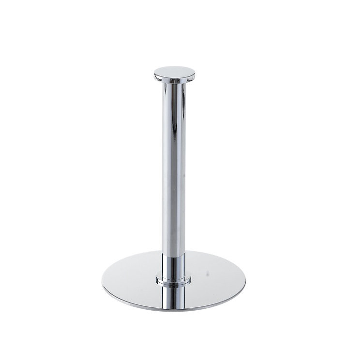Porte-papier hygiénique sur pied fluide, Nickel satiné