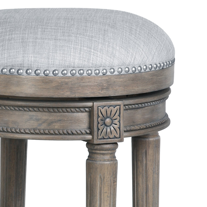 Tabouret de bar et de comptoir Mehar, Gris patiné, 3, Tabouret de bar (siège d'une hauteur de 31 po)