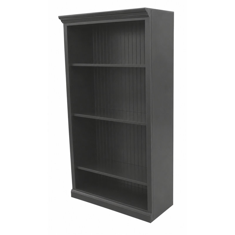 Bibliothèque standard Sherita, Gris, (3 tablettes) H 60 po x l 32 po x P 14,25 po
