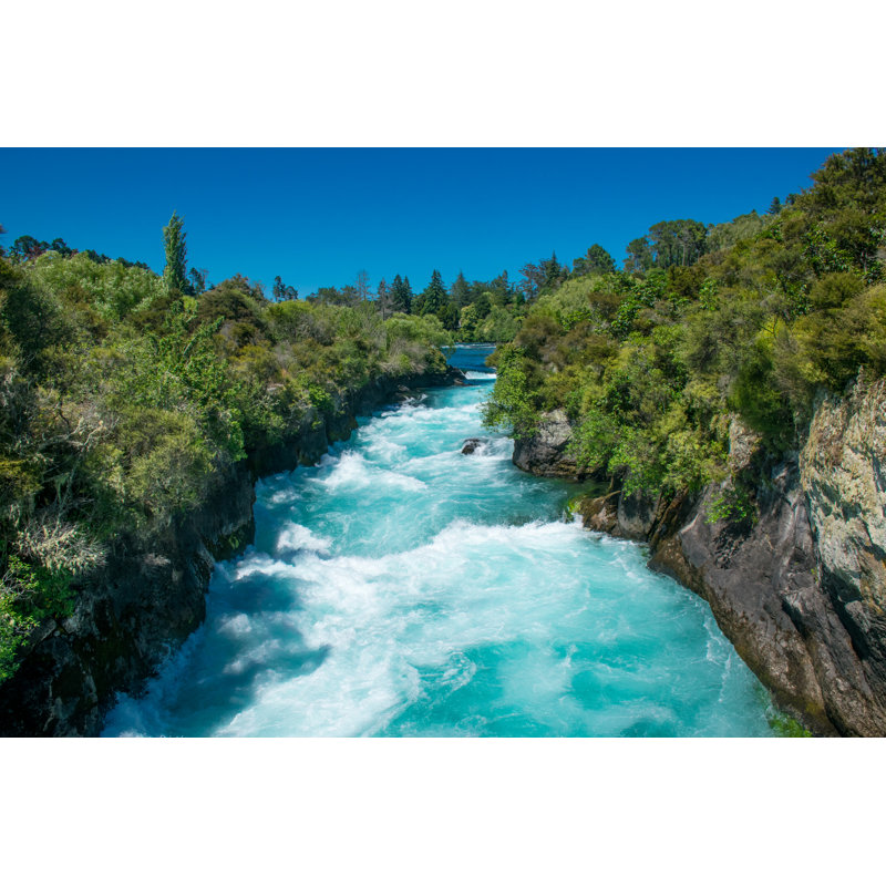 Huka Falls, New Zealand - Wrapped Canvas Print, 30cm H x 46cm W x 3.8cm D
