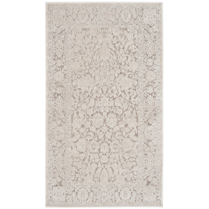 Calidia Power Loom Beige/Cream Rug, Rectangle 2'3" x 4'