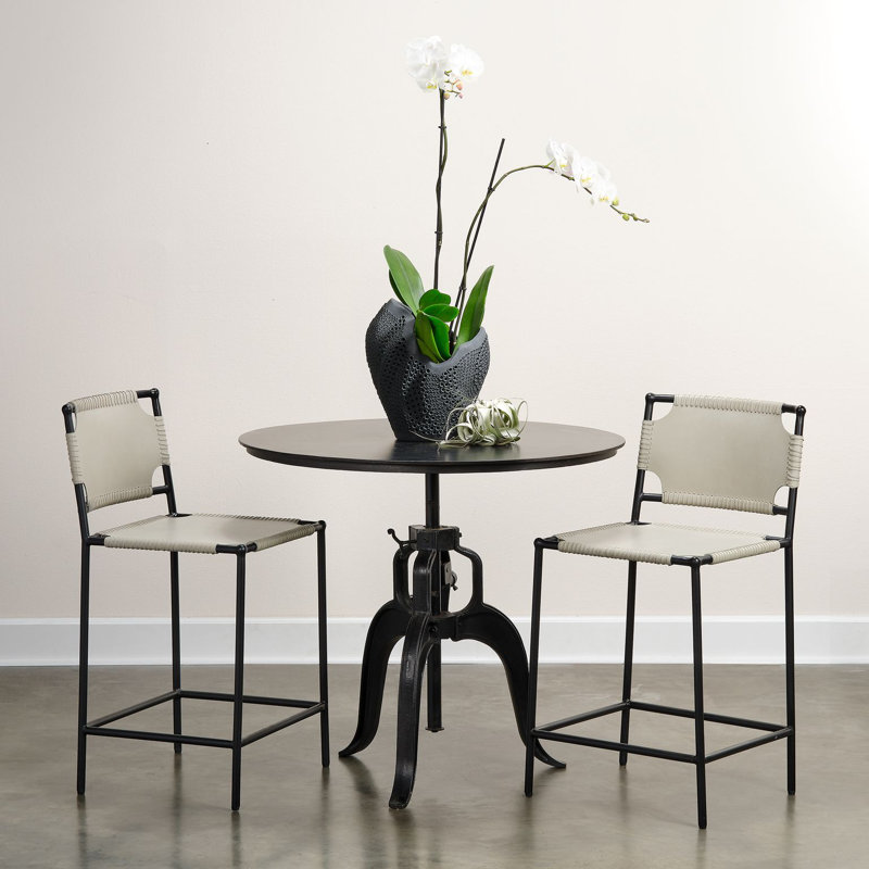 Asher Bar/Counter Stool, Counter Stool (24" Seat Height), Dove Gray