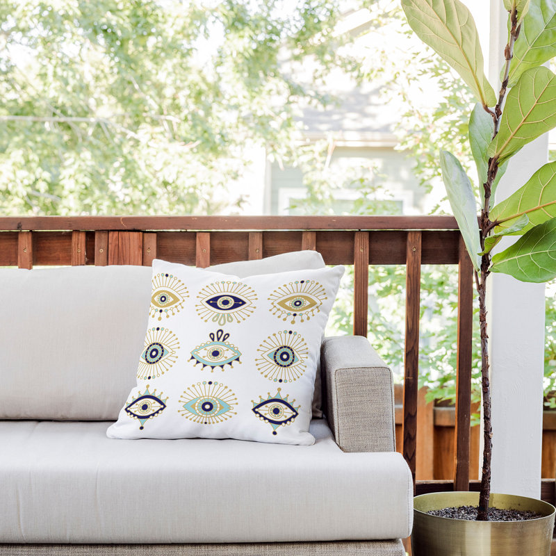  Polyester Indoor/Outdoor Throw Pillow, 18" x 18"