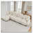 Beige + 4 sièges + 1 repose-pieds