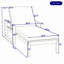 Chaises longues d'extérieur en bois à 5 positions avec coussins, dossiers réglables et accoudoirs intégrés-1869884970