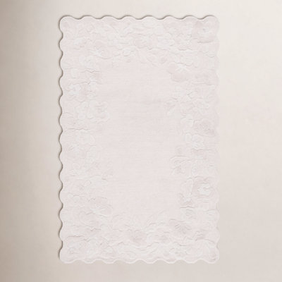 Hand-Tufted Wool Floral Rug