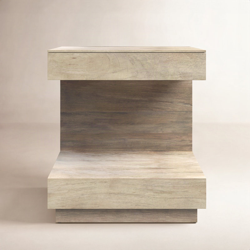 Sonora Modern End Table, Brown
