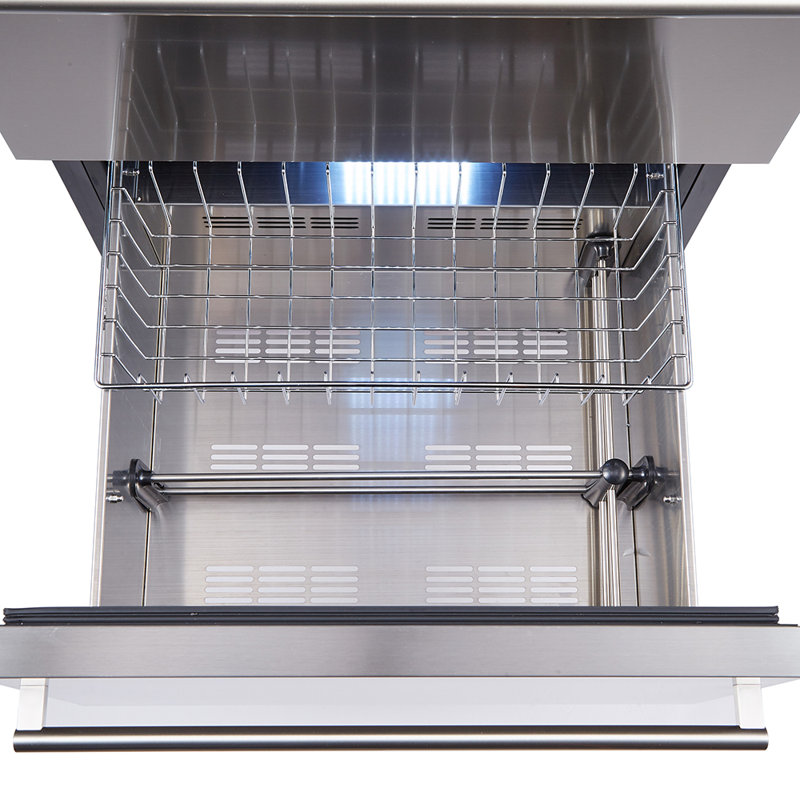 Forno 24" Stainless Steel Dual Zone Wine Cooler with Interior Lighting