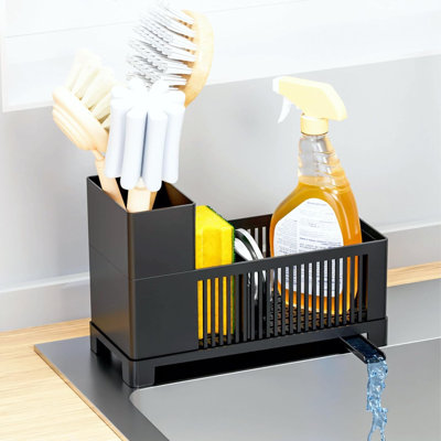 Rustproof Kitchen Sink Organizer for Countertop,Multifunctional Sink Organizer Caddy & Organization