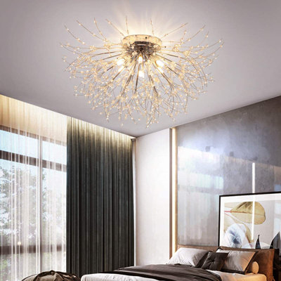 6-Light 62cm Crystal Flush Mount