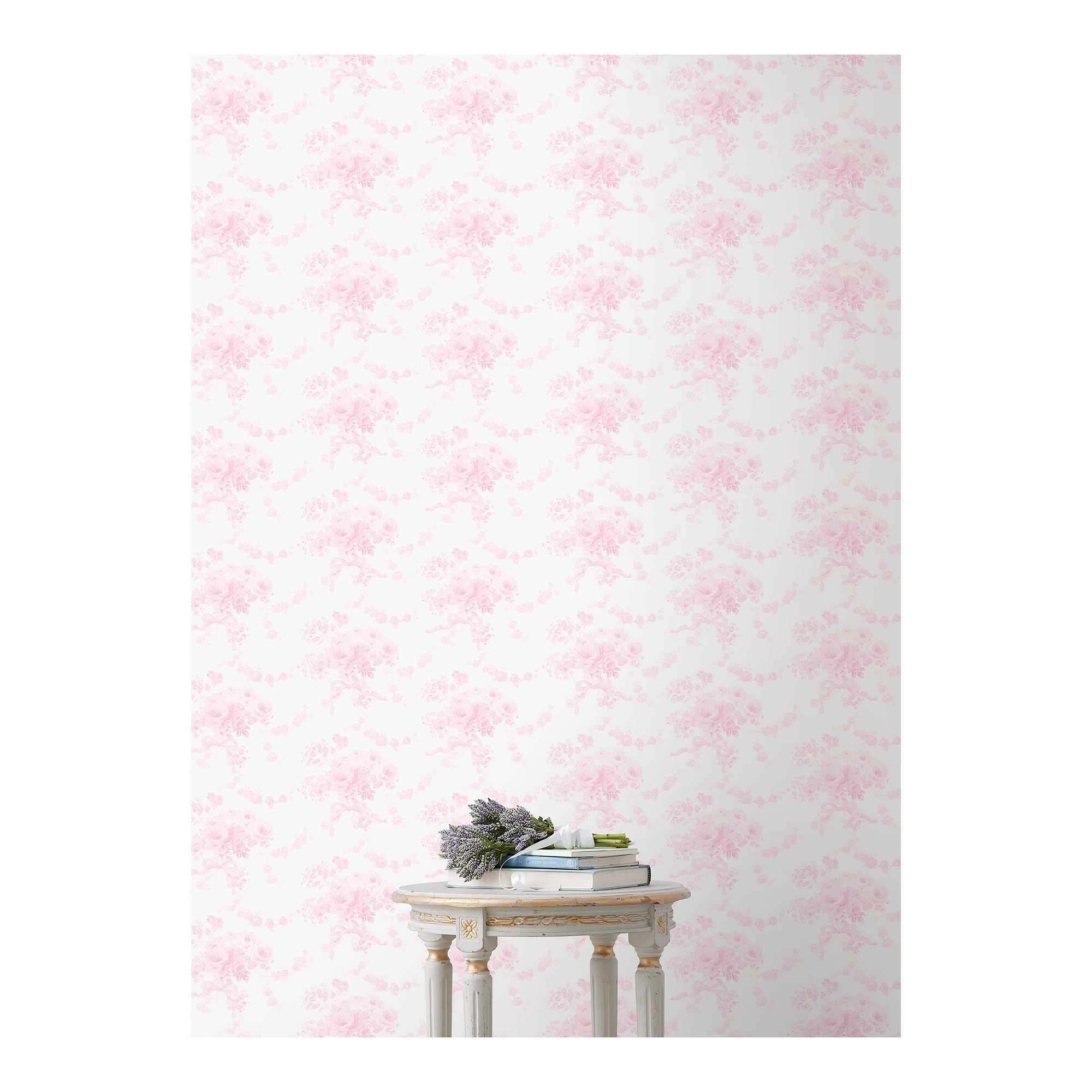 Pasadena Ikat Breezy Pastel Wallpaper, Pink