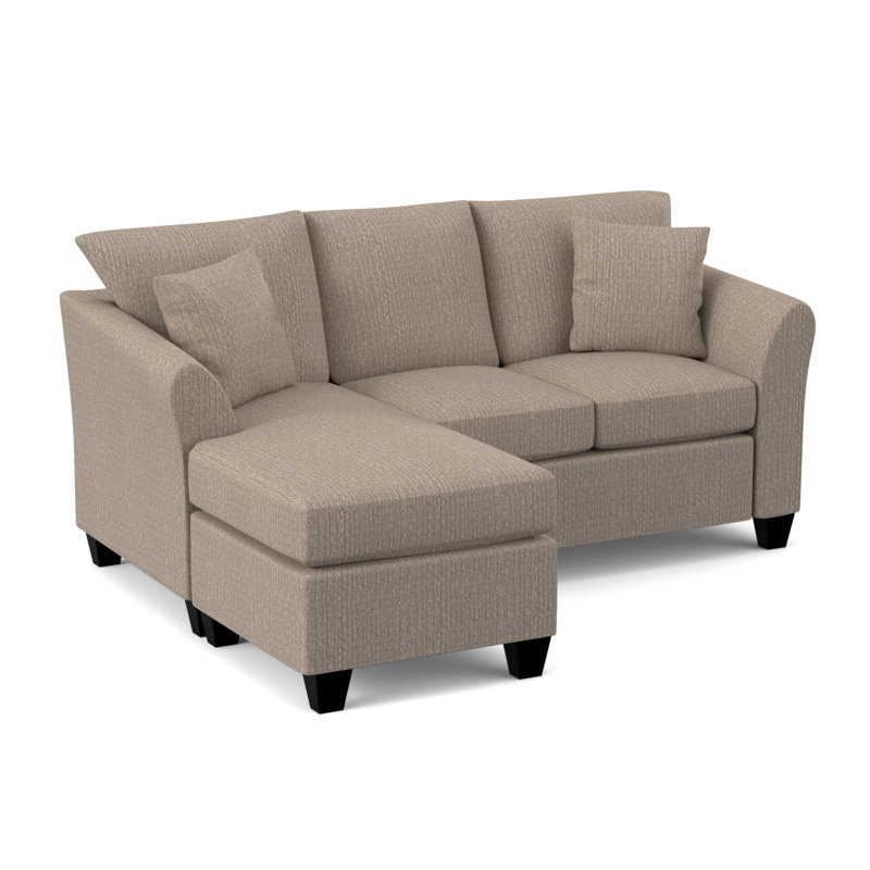 Ryant Upholstered L-Shaped Sectional Reversible, Bronco Mouse
