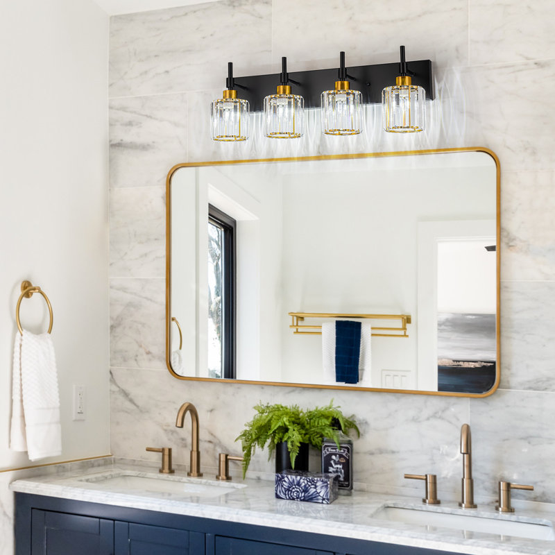 Éclairage pour meuble-lavabo à intensité variable Taevion, 4 lumières