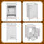 Meuble-lavabo moderne de 20 pouces avec lavabo en céramique, tiroir et porte à fermeture en douceur, supports de rangement doubles et tiroir séparateur-1804275274