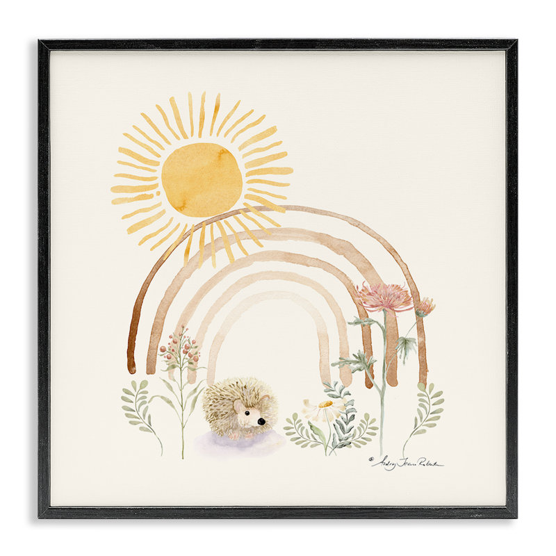 «Soft Boho Nature», estampe numérique par Audrey Jeanne Roberts, H 12 po x l 12 po, Giclée encadrée noir minuit
