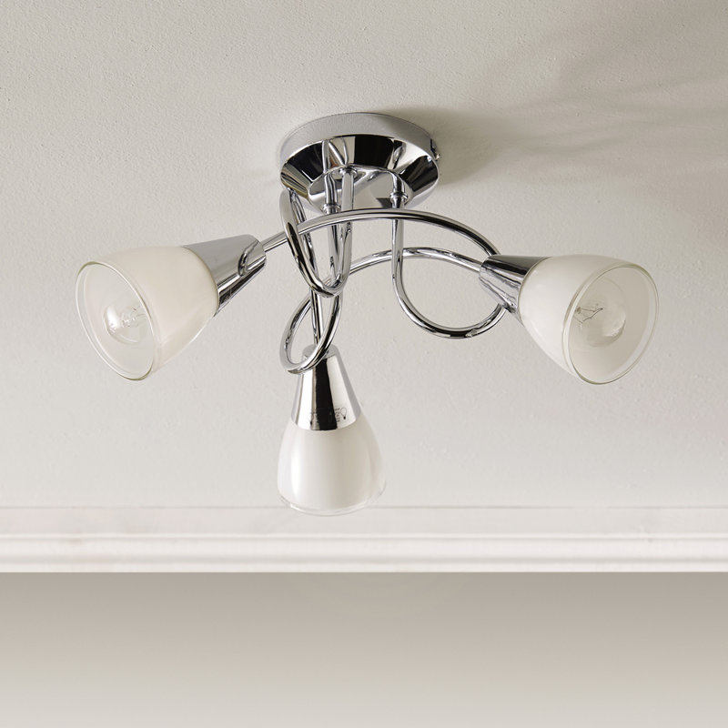 Dione Glass Semi Flush Mount