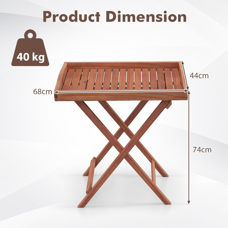 Tomasello Rectangular 68cm L Outdoor Side Table