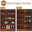 20 Pack Adjustable Double Deck Shoe Stacker Space Saver Shoe Slots Organizer