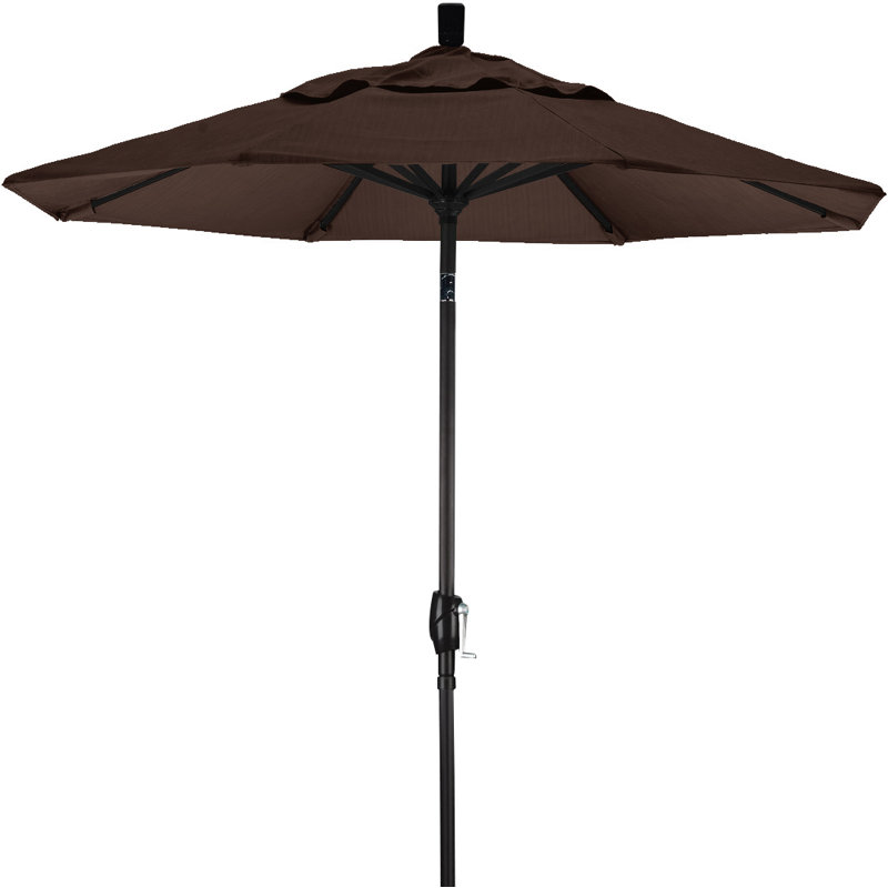 Parasol sunbrella de marché 7,5' Wallach, Toile Sunbrella® brun baie