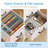 40" Small Computer Home Office Desk For Bedroom With Fabric Drawers & File Cabinet, Cloth Storage Bag And Hook, Writing Study Work Table For Small Space, White
