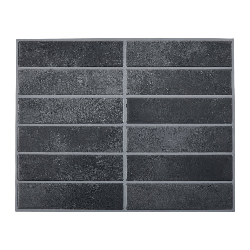 10Pcs Self-Adhesive Wall Tile Stickers, Black
