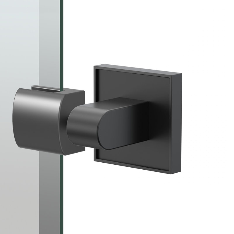 Miroir rectangulaire sans cadre Mode | Miroir de salle de bain mural | Miroir mural biseauté et pivotant , Noir mat