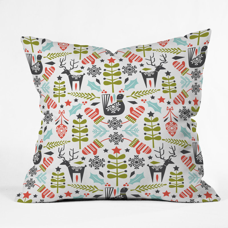 Coussin décoratif intérieur / extérieur Hygge Holiday, 16 po x 16 po
