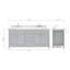 Ensemble de meuble-lavabo double 73 po Macnair-85363983