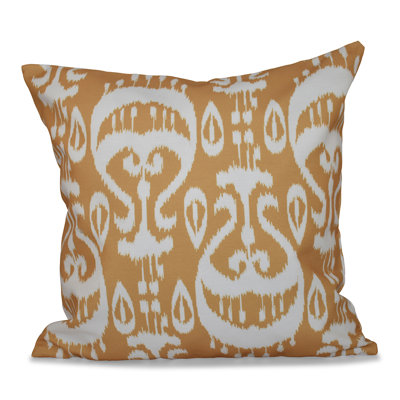Happy Hippy Ikat Reversible Throw Pillow